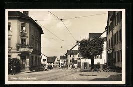 Höngg, Mittlere Dorfpartie mit Cafe-Res