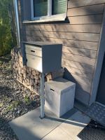 2er-Set Beton-Hocker / Würfel für den Außenbereich