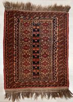 Perser Teppich, vintage, rot-braun,  62x49cm