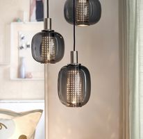 Pendelleuchte mit 3 Glasschirmen inkl. dimmbaren LED