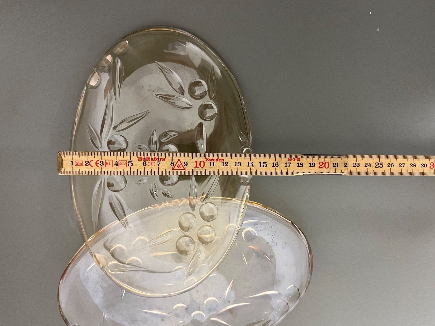 Bicchieri: 2x Glasschalen/Glasplatten oval – Usato da Andhausen venduto da Resch89 2