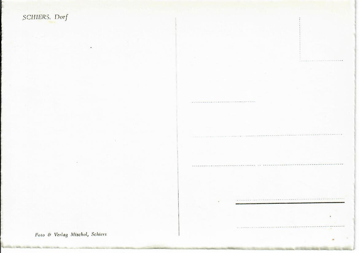 Cartoline postali: Schiers Dorf – Usato da Hochdorf venduto da Ziegel-16 1