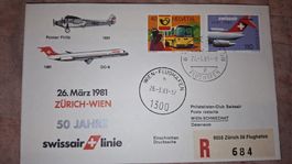 Swissair Zürich - Wien 26.03.1981