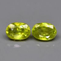 1,22 ct Paire de 2 sphènes naturels