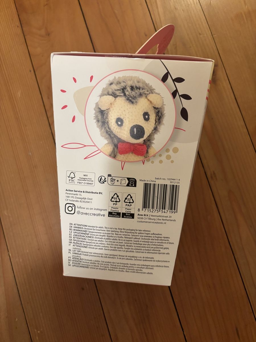 Kit bricolage: Häkelset Igel, neu & originalverpackt – Nuovo e nell'imballaggio originale da Würenlos venduto da Ashley24 3