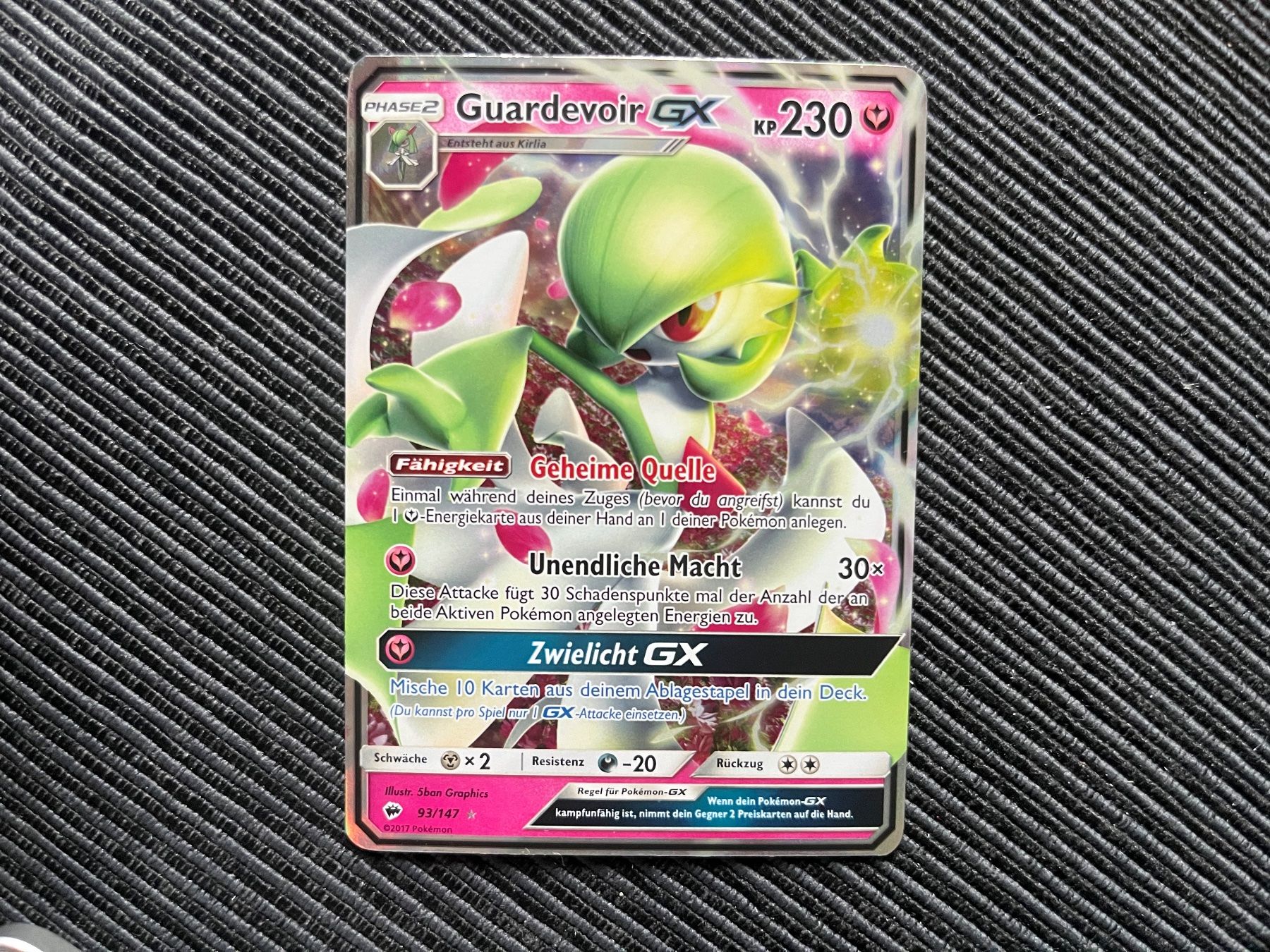 Pokémon Sammelbilder & Trading cards: Pokemon Guardevoir GX Burning Shadows near Mint – Neu (gemäss Beschreibung) aus Wabern von Collectfun