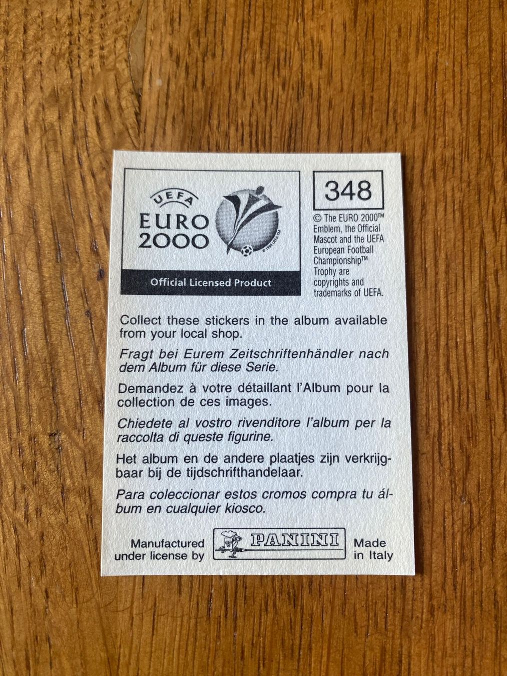 Panini Sammelbilder & Trading cards: EM 2000 – Neu (gemäss Beschreibung) aus Abtwil SG von Zwiebi 1
