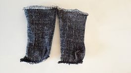 Puppensocken Sasha etc, Socken schwarz-weiss grau, elastisch
