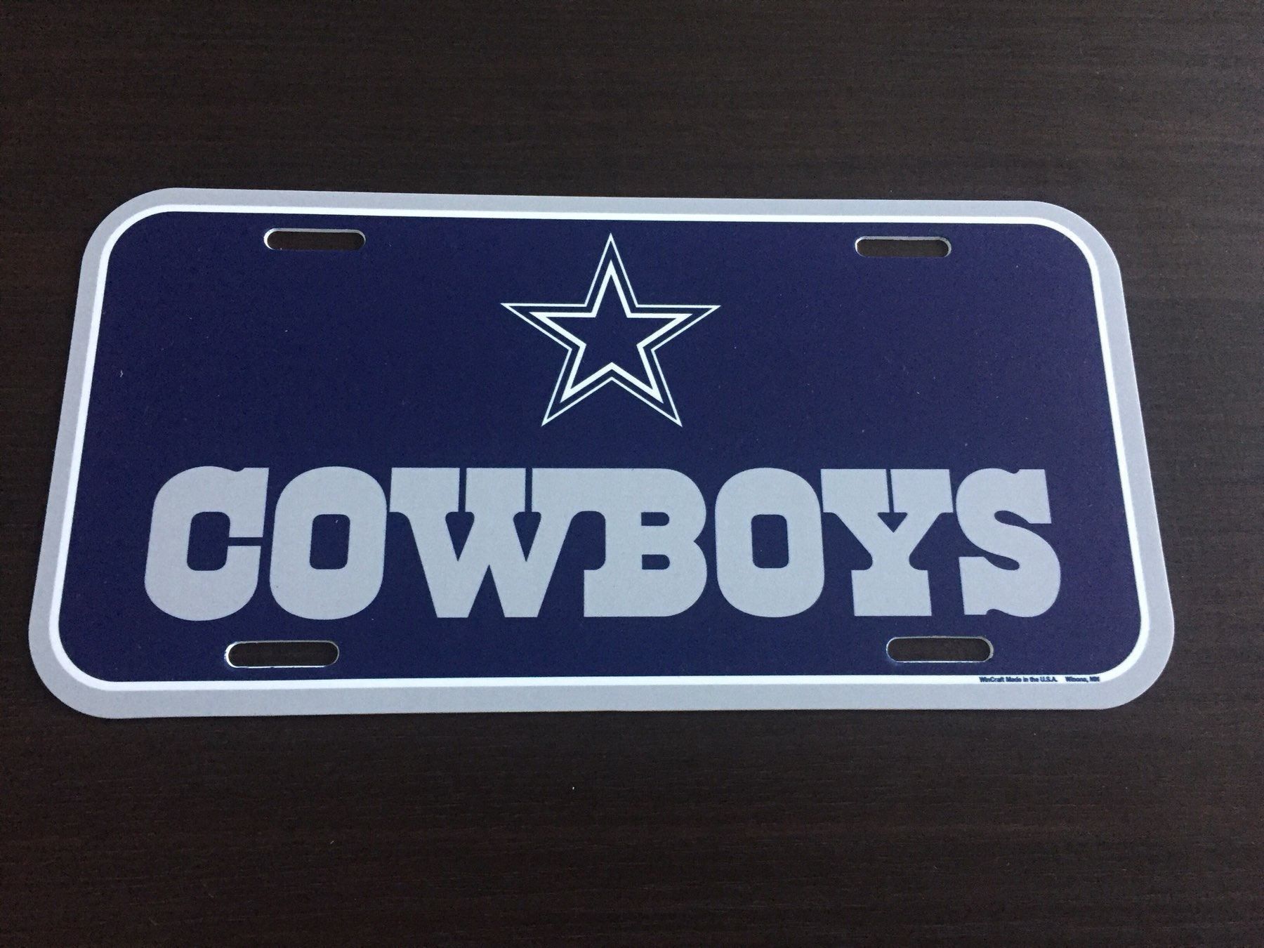 Schilder: Dallas Cowboys License Plate – Neu und originalverpackt aus Muttenz von US_Sport_Schweiz