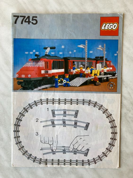 Lego 7745 Hochgeschwindigkeitszug von 1985 12V Eisenbahn (Gebraucht) in ...