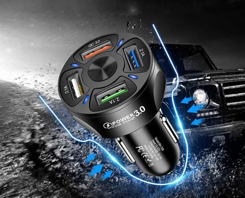 Caricabatterie: 4USB Auto-Ladegerät – Nuovo e nell'imballaggio originale da Liestal venduto da OMAROSHOP