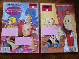 2 Bd de tintin parodie tirage spécial 