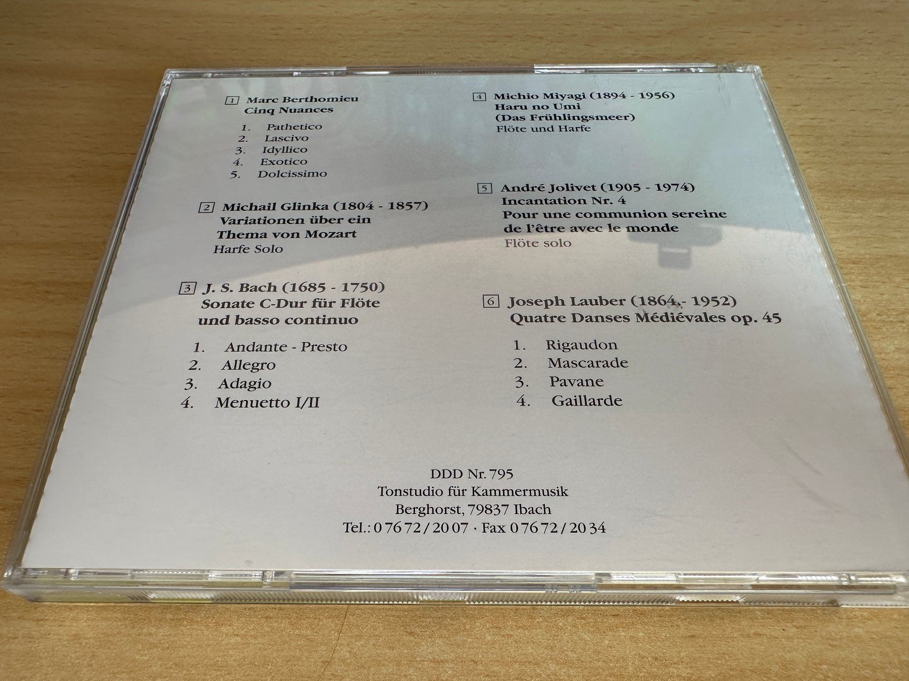 CD: Duo Appassionato - Flöte & Harfe – Usato da Rikon im Tösstal venduto da Alpenmutz 1