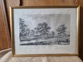 antiker Stich - Le Barbier - Du Parc -Champ de Bramberg 1338