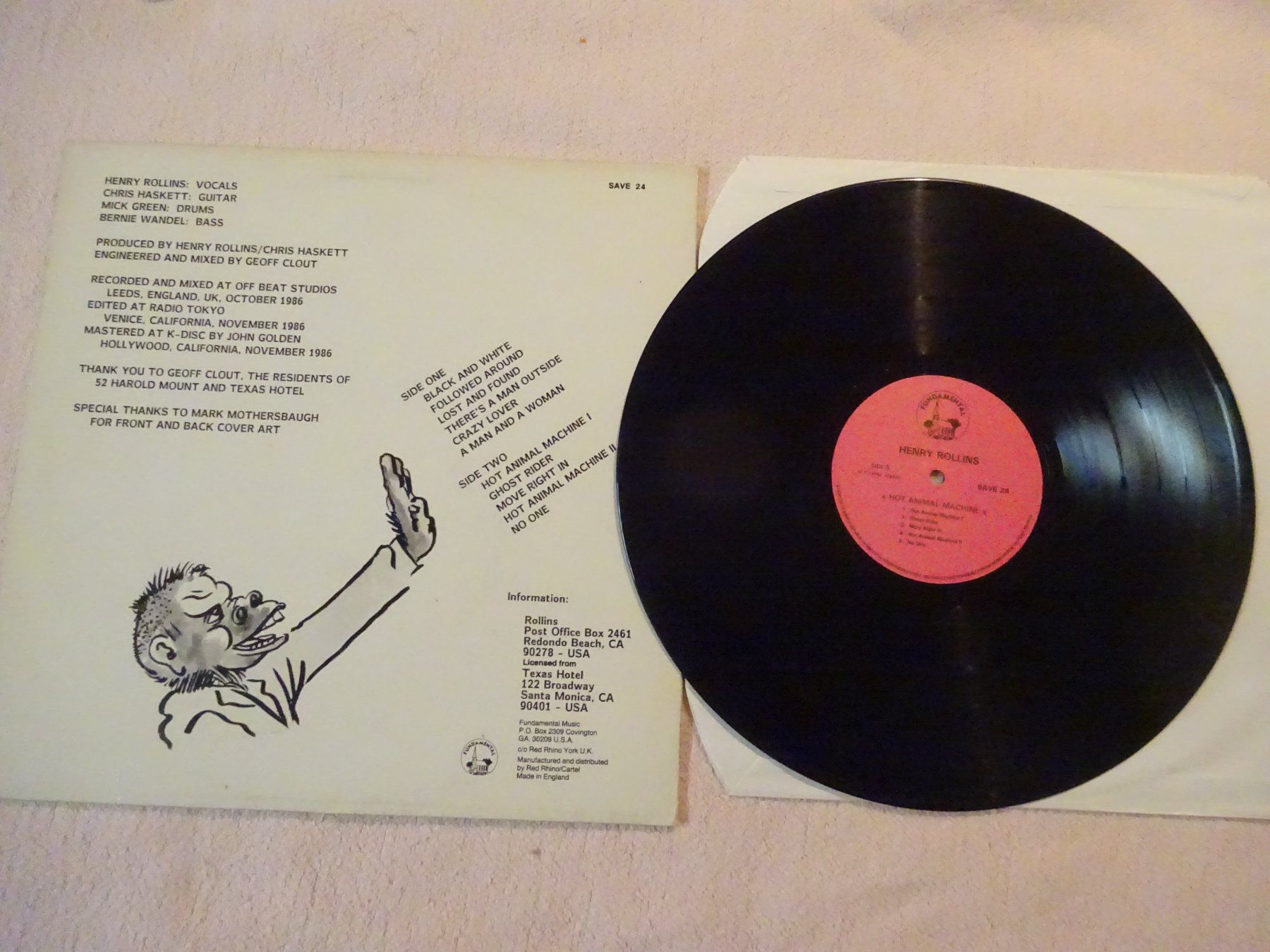 Schallplatten: HENRY ROLLINS ** HOT ANIMAL MACHINE – Gebraucht aus Luzern von xrayspex99 3