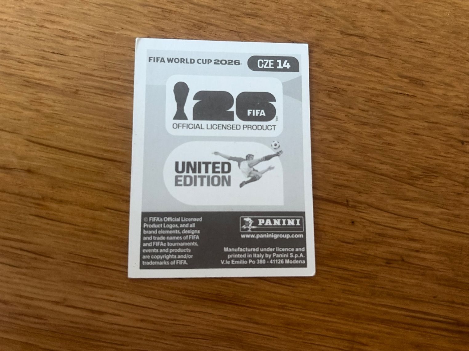 Panini Carte collezionabili: PANINI FIFA WORLD CUP 2026- CZE 14 – Usato da Orbe venduto da heglau 1