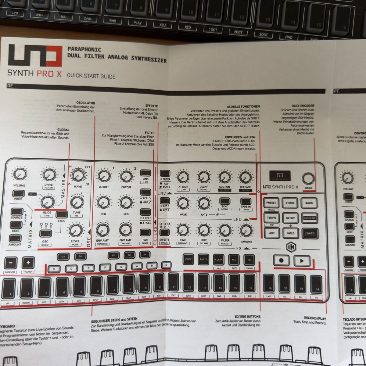 IK Multimedia Strumenti musicali: IK Multimedia UNO Synth Pro X Analog Synthesizer, Paraphonic – Usato da Widnau venduto da kustercarmen 8