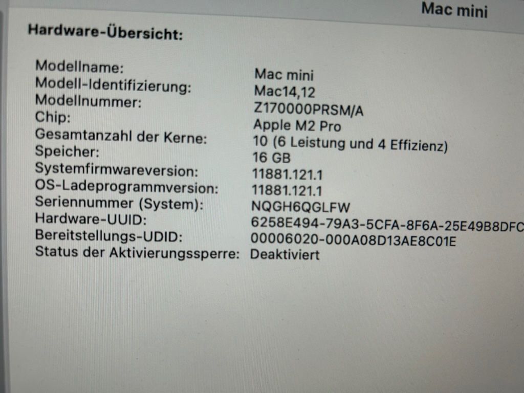 Apple PCs: Mac mini 2023 16 GB – D'occasion à Zürich par Tm7 1