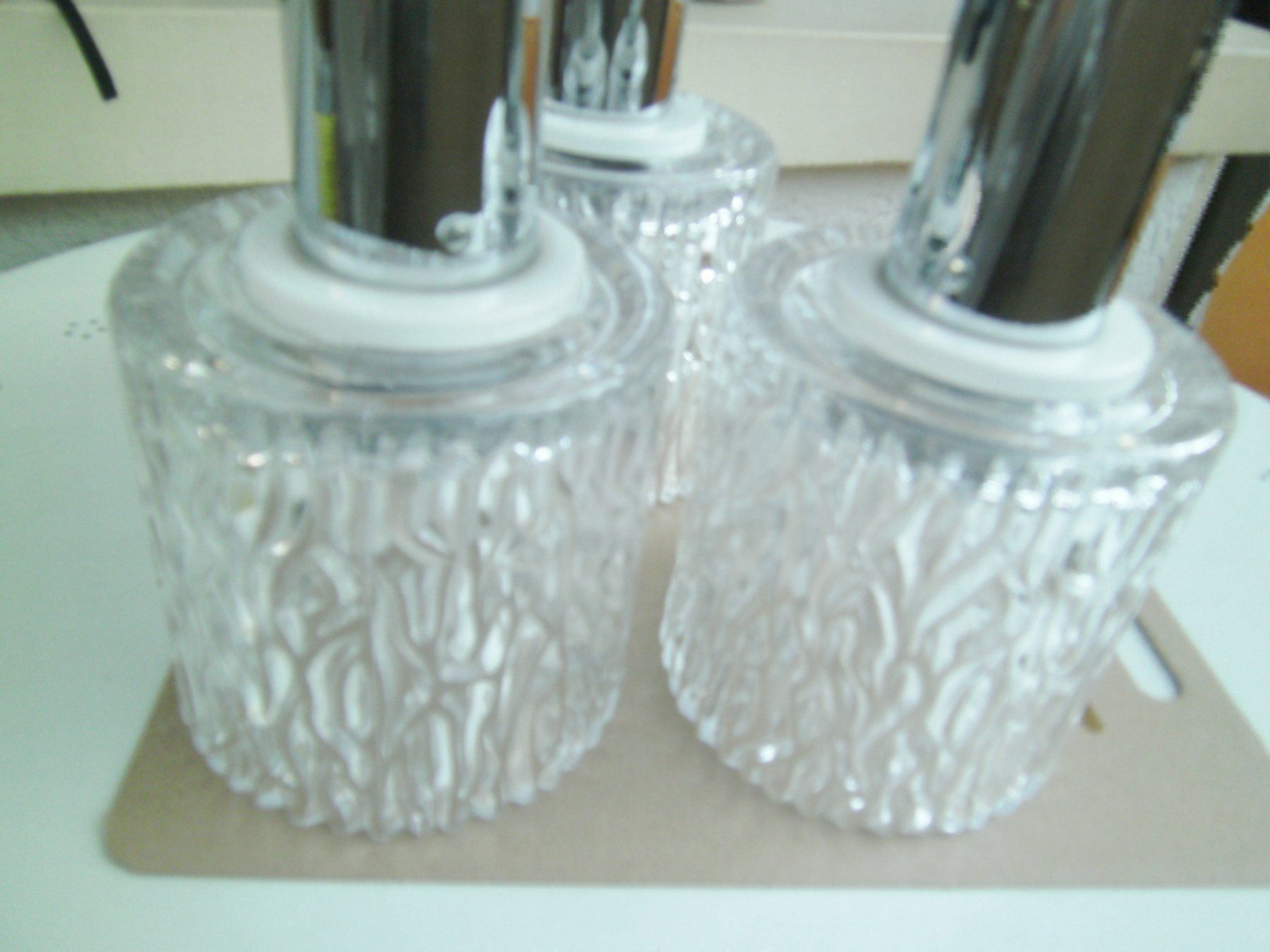 Lampadari & plafoniere: 3 Deckenlampen Glass mit Gehäuse,  50er. – Usato da Basel venduto da vidra66 2