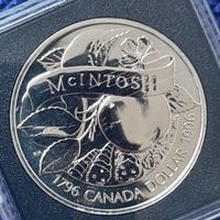 Canada McIntosh Dollar 1996 en argent