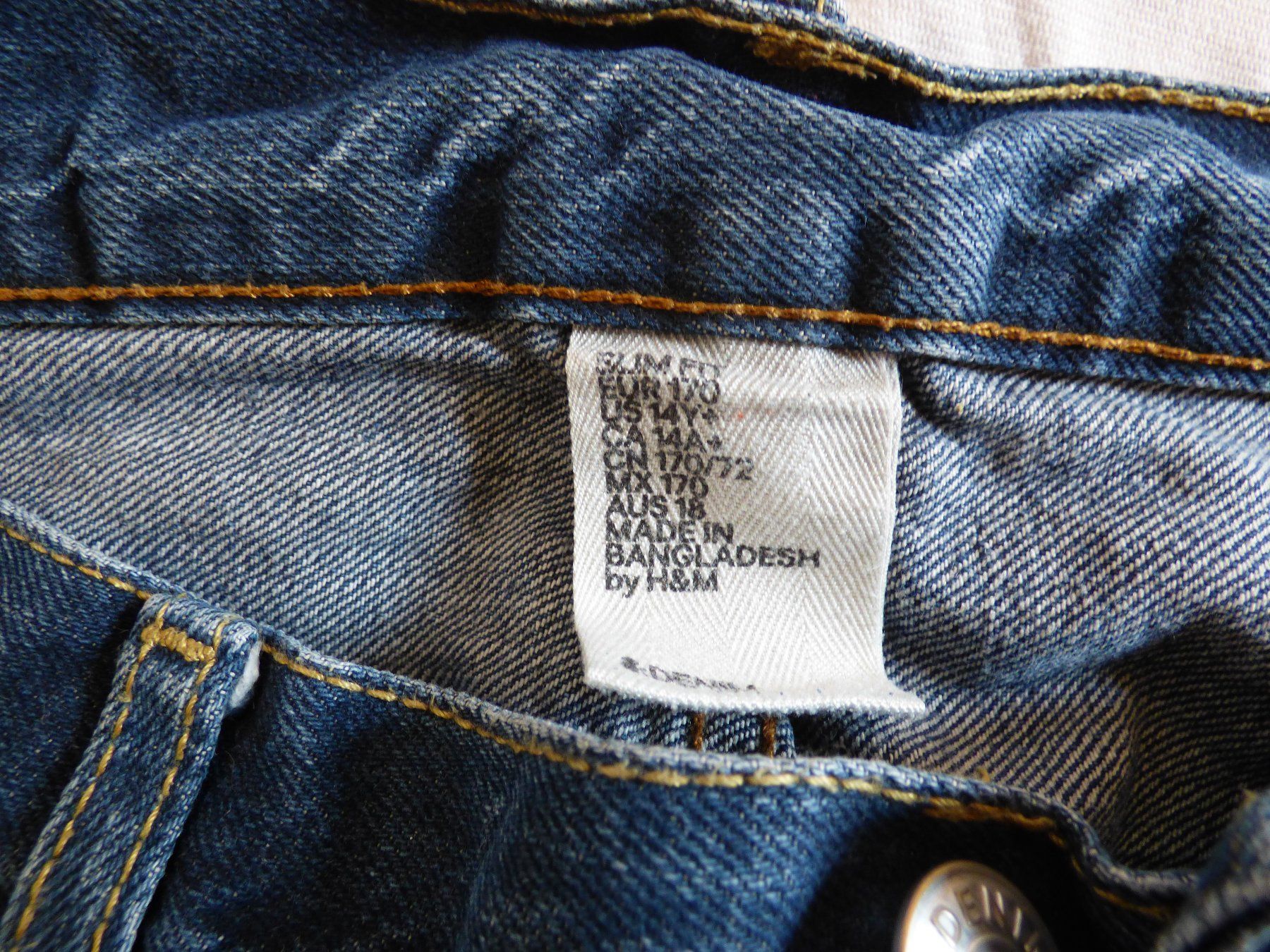 Pantaloni: Blaue Jeans (Gr. 170) – Usato da Zürich venduto da Goulliver 1