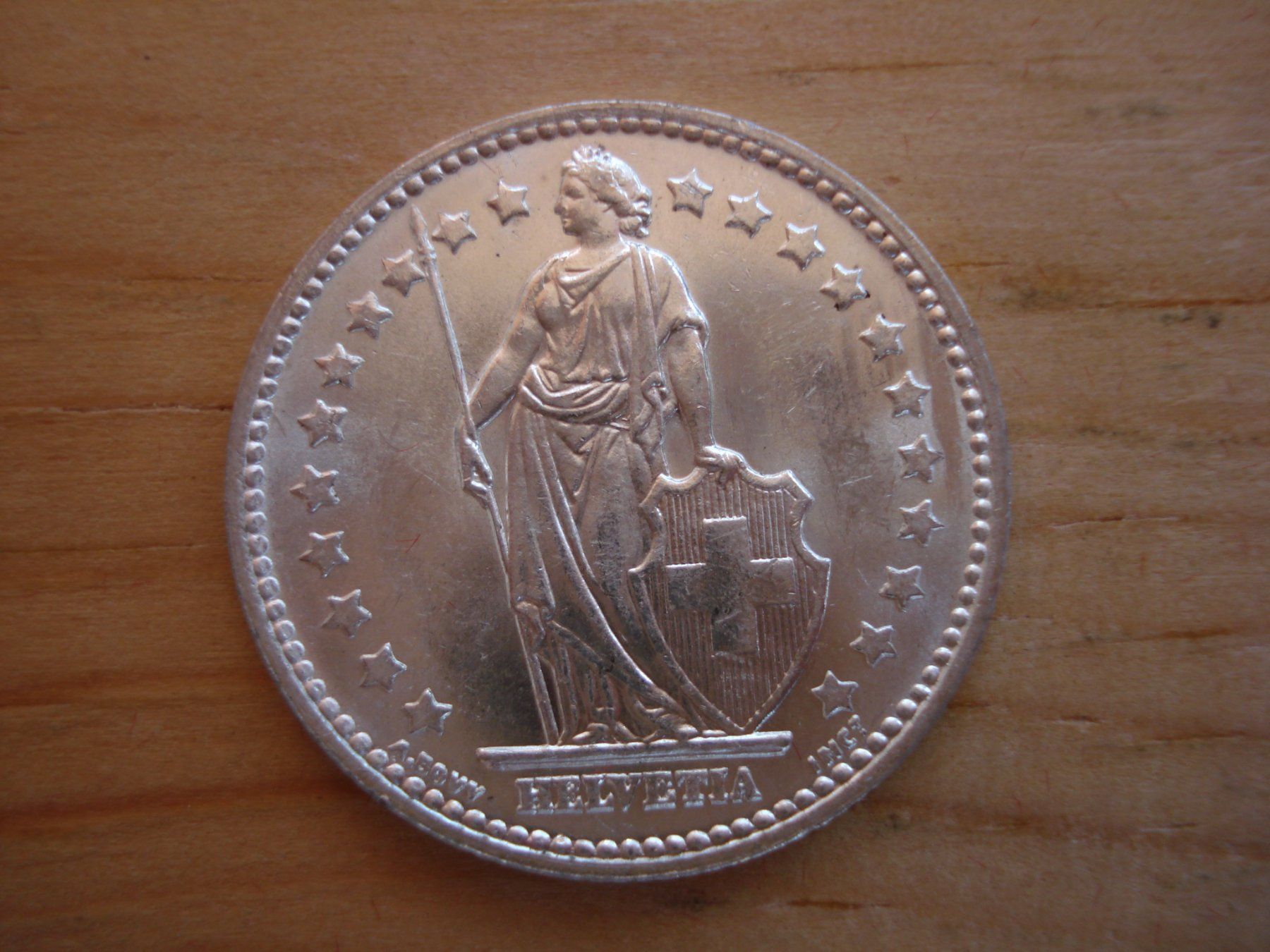 Alle Münzen: (C1) 1 Franken 1955 STGL – Gebraucht aus Erlach von Net-Coins 1