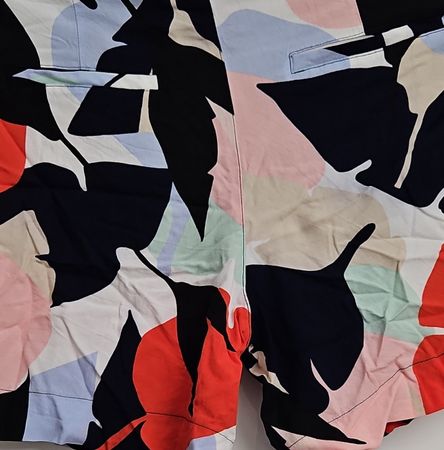 Street One Damen Shorts bunt mit Blattmuster Gr 38