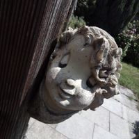 Gartendekoration Figur Kopf und Hände Gebraucht