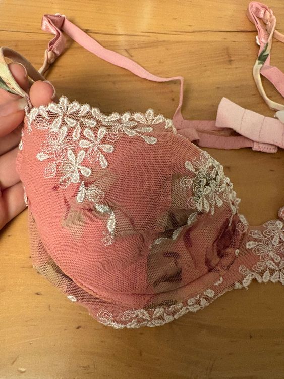 Soutien-gorge en dentelle rose Bonnie