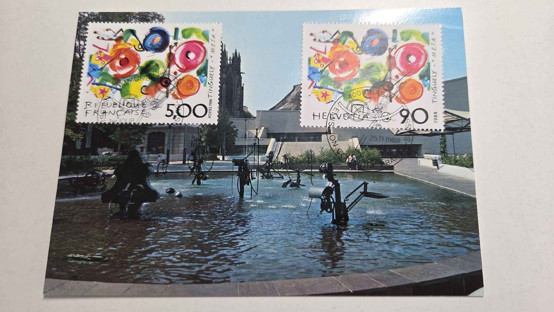 Tutti i francobolli: 1988 FDC Maximumkarte  Combo Tinguely  – Usato da Arni AG venduto da Moth68