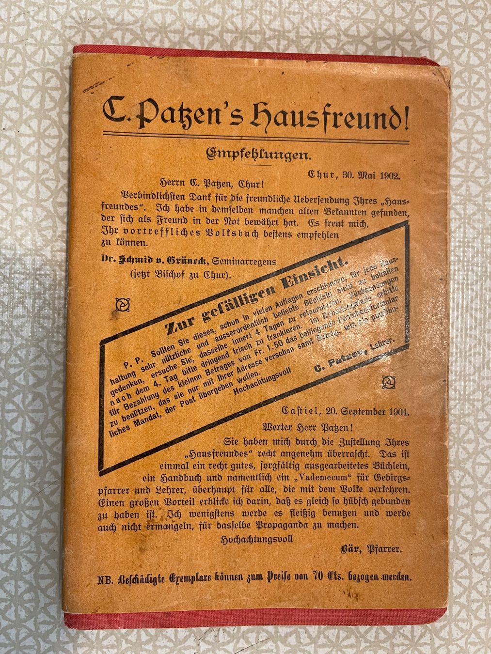 CDs: C. Patzen's Hausfreund – Gebraucht aus Urnäsch von pas_5r9c