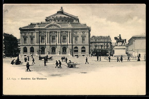 Ansichtskarten: AK Genève, Le Théâtre – Gebraucht aus Berlin von bartko-reher