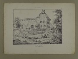 VAULRUZ, FRIBOURG, FEDERLITHOGRAPHIE 1840