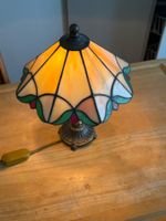 Tischlampe Tiffany Stil Glas Metall klein funktionstüchtig