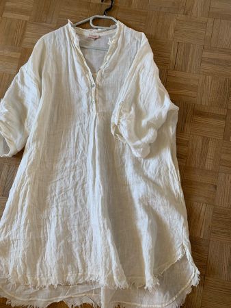 Tolles Kleid Kate Storm 100% Leinen, cremeweiss, Gr.XXL