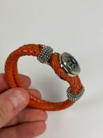 Lederarmband - Orange Sonne Sommer Trend Flecht Unisex