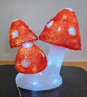 Wunderschöne LED-Pilzlampe (3er-Gruppe) für innen & aussen