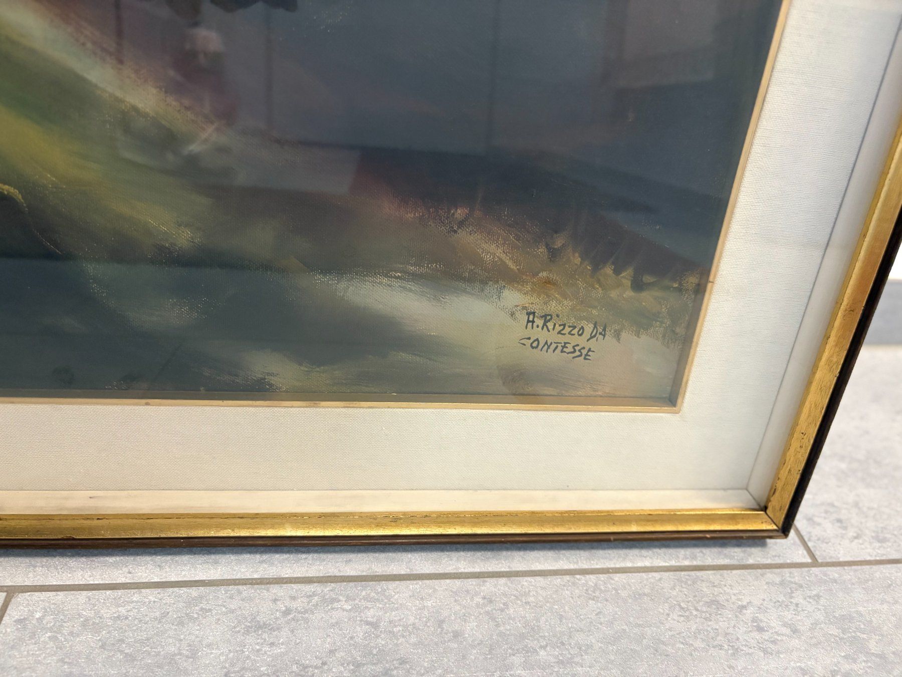 Dipinti: 113 x93/ A. Rizzo DA CONTESSE/ Öl Gemälde magisch – Usato da Ottenbach venduto da TimelessEmotions. 8