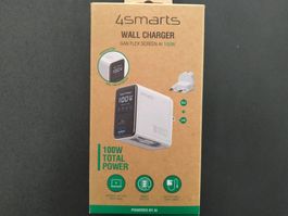 4smarts GaN Flex Display AI 100W 2 USB-C+1 USB-A Ladegerät