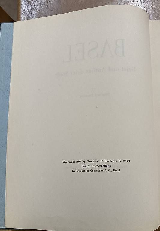 Libri: Basel "Geist und Antlitz einer Stadt" – Usato da Riehen venduto da Albi2010 1
