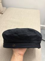 Schwarze stylische Mütze/Baker Boy Mütze, neuwertig!