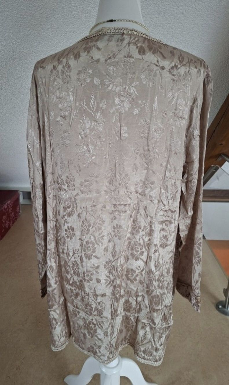 Boom Baba Camicette: Boom Baba Samt Longbluse, beige, Grösse Free Size -Neu – Nuovo (secondo la descrizione) da Klingnau venduto da vollmond36 2