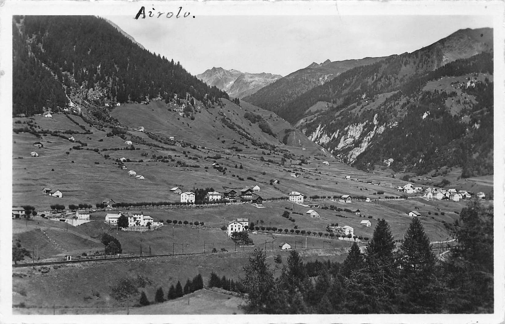Cartoline postali: Airolo strada di valle  Leventina – Usato da Biasca venduto da Blenio71