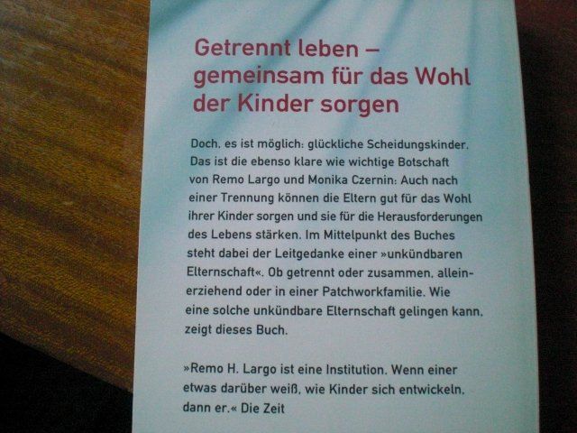 Bücher: Remo H. Largo - Glückliche Scheidungskinder – Neu (gemäss Beschreibung) aus Adliswil von jauense 1