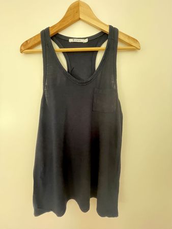 T Alexander Wang Top Tank Sommer Navy Blau Gr. S