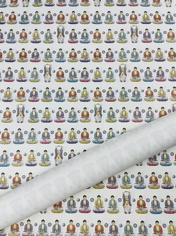 Carta: Buddha  Geschenkpapier, Sets mit je 5 Bögen – Nuovo (secondo la descrizione) da Zürich venduto da bentalent711 1