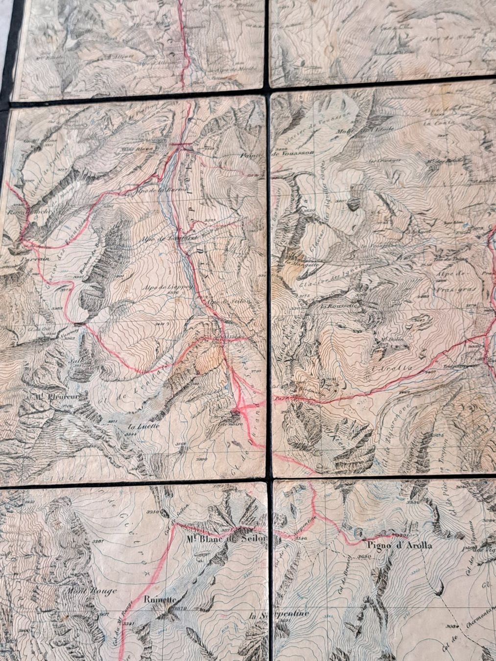 Cartine & Atlanti: ANCIENNE CARTE TOPO POUR ALPINISTE – Usato da couvet venduto da carlin01 4