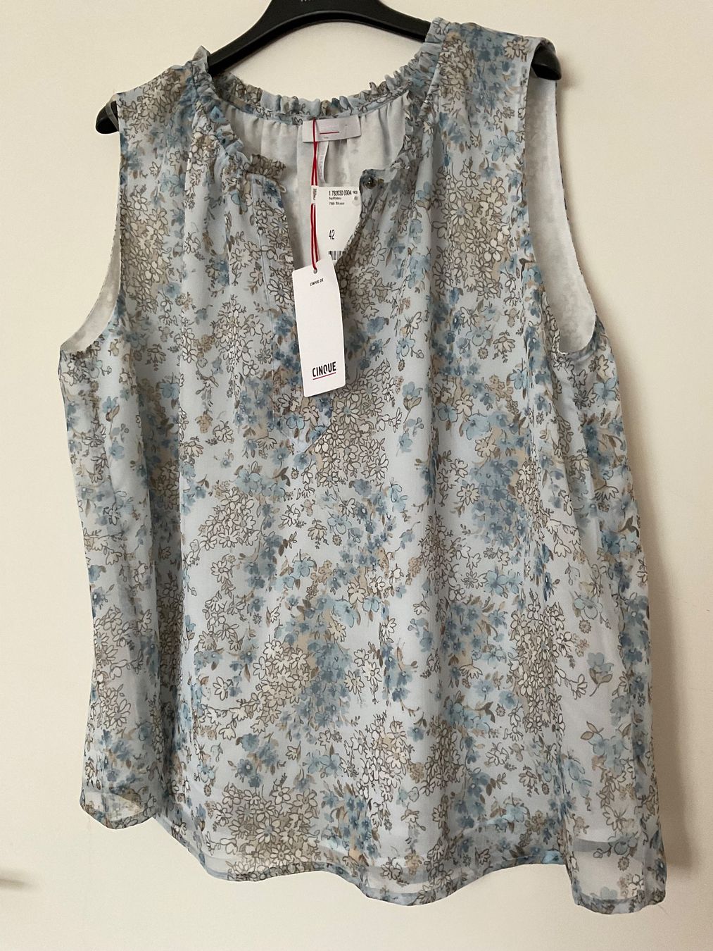 Cinque Camicette: CINQUE Bluse Top Gr 42 hellblau NEU NP 120 – Nuovo e nell'imballaggio originale da Urdorf venduto da alda02 1