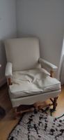 Vintage-Sessel in hellbeigem Leder