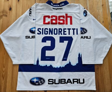 GCK Lions Trikot #27 Signoretti Gr. XL matchworn Zürich ZSC